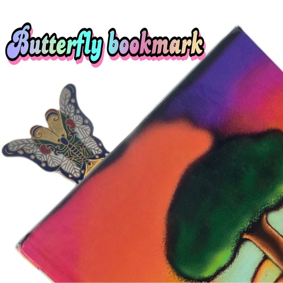 VINTAGE Cloisonne butterfly bookmark - Picture 5 of 6